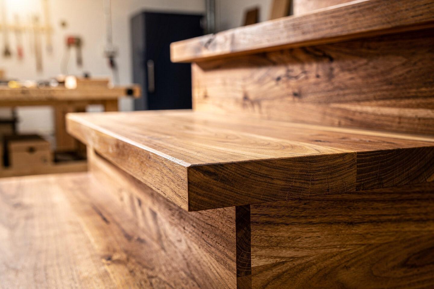 Treppen Mudau - ↗️Artis Treppen: ✓Tischplatten Massivholz, Setzstufen aus Holz, Holzstufen, Treppenstufen Maßanfertigung