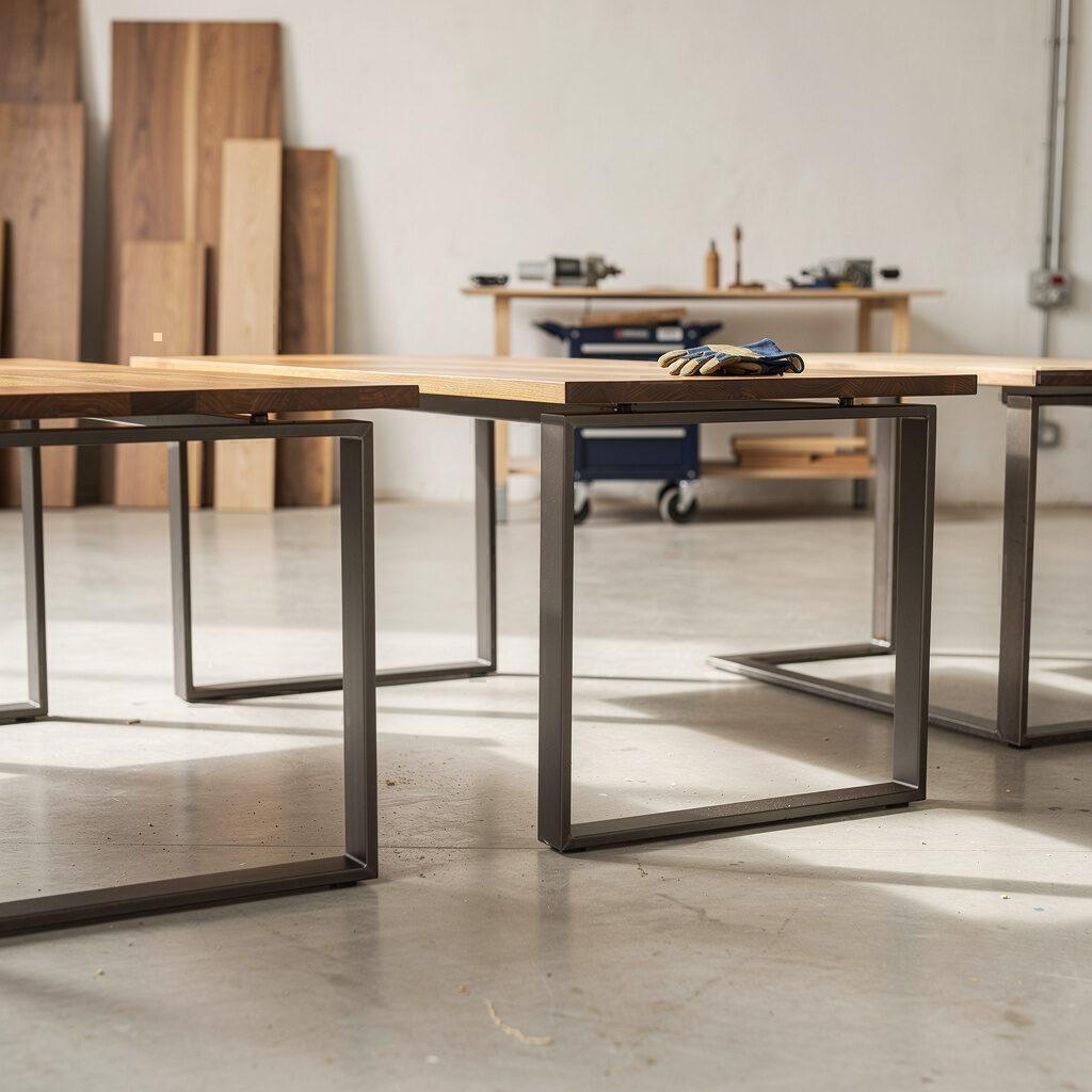 Tischgestelle Holz und Metall Artis Treppen